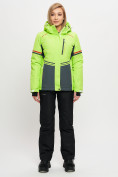 Купить Горнолыжная куртка MTFORCE женская салатового цвета 2153Sl, фото 10