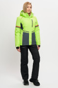 Купить Горнолыжная куртка MTFORCE женская салатового цвета 2153Sl, фото 12