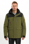 Купить Молодежная зимняя куртка мужская хаки цвета 2155Kh