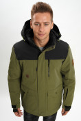 Купить Молодежная зимняя куртка мужская хаки цвета 2155Kh, фото 6
