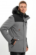 Купить Молодежная зимняя куртка мужская серого цвета 2155Sr, фото 8