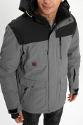 Купить Молодежная зимняя куртка мужская серого цвета 2155Sr, фото 10