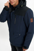 Купить Молодежная зимняя куртка мужская темно-синего цвета 2155TS, фото 11