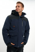 Купить Молодежная зимняя куртка мужская темно-синего цвета 2155TS, фото 13