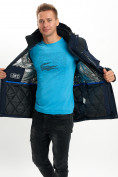Купить Молодежная зимняя куртка мужская темно-синего цвета 2155TS, фото 14