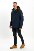 Купить Молодежная зимняя куртка мужская темно-синего цвета 2155TS, фото 3