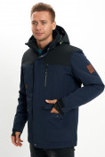 Купить Молодежная зимняя куртка мужская темно-синего цвета 2155TS, фото 8