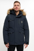 Купить Куртка зимняя мужская удлиненная с мехом хаки цвета 2159-1TS