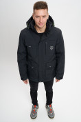 Купить Молодежная зимняя куртка мужская черного цвета 2159Ch, фото 10