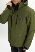 Купить Молодежная зимняя куртка мужская цвета хаки 2159Kh, фото 13