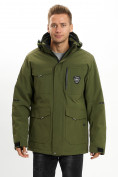 Купить Молодежная зимняя куртка мужская цвета хаки 2159Kh, фото 7