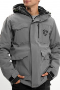 Купить Молодежная зимняя куртка мужская серого цвета 2159Sr, фото 13
