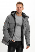 Купить Молодежная зимняя куртка мужская серого цвета 2159Sr, фото 2