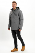Купить Молодежная зимняя куртка мужская серого цвета 2159Sr, фото 5