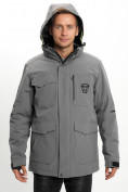 Купить Молодежная зимняя куртка мужская серого цвета 2159Sr, фото 9