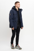 Купить Молодежная зимняя куртка мужская темно-синего цвета 2159TS, фото 5