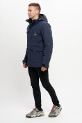 Купить Молодежная зимняя куртка мужская темно-синего цвета 2159TS, фото 6