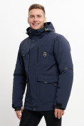 Купить Молодежная зимняя куртка мужская темно-синего цвета 2159TS, фото 9