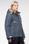 Купить Куртка горнолыжная женская большого размера серого цвета 21982Sr, фото 2