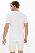 Купить Мужские футболки с принтом белого цвета 22013Bl, фото 4