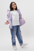 Купить Куртка демисезонная для девочки фиолетового цвета 22001F, фото 3