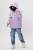 Купить Куртка демисезонная для девочки фиолетового цвета 22001F, фото 9