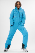 Купить Горнолыжный комбинезон женский MTFORCE синего цвета 22002S, фото 10