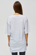 Купить Женские футболки туники белого цвета 22003Bl, фото 5