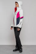 Купить Горнолыжная куртка женская зимняя белого цвета 2201-1Bl, фото 17