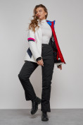 Купить Горнолыжная куртка женская зимняя белого цвета 2201-1Bl, фото 21