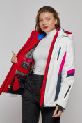 Купить Горнолыжная куртка женская зимняя белого цвета 2201-1Bl, фото 9