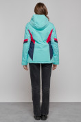 Купить Горнолыжная куртка женская зимняя бирюзового цвета 2201-1Br, фото 16