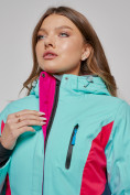 Купить Горнолыжная куртка женская зимняя бирюзового цвета 2201-1Br, фото 6