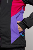 Купить Горнолыжная куртка женская зимняя черного цвета 2201-1Ch, фото 13