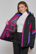 Купить Горнолыжная куртка женская зимняя черного цвета 2201-1Ch, фото 16