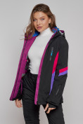 Купить Горнолыжная куртка женская зимняя черного цвета 2201-1Ch, фото 19