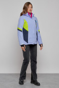 Купить Горнолыжная куртка женская зимняя фиолетового цвета 2201-1F, фото 13