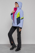 Купить Горнолыжная куртка женская зимняя фиолетового цвета 2201-1F, фото 16