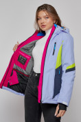 Купить Горнолыжная куртка женская зимняя фиолетового цвета 2201-1F, фото 9