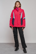 Купить Горнолыжная куртка женская зимняя розового цвета 2201-1R, фото 11