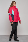 Купить Горнолыжная куртка женская зимняя розового цвета 2201-1R, фото 13