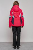 Купить Горнолыжная куртка женская зимняя розового цвета 2201-1R, фото 14