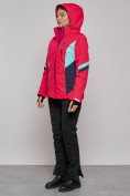 Купить Горнолыжная куртка женская зимняя розового цвета 2201-1R, фото 16