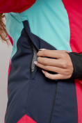 Купить Горнолыжная куртка женская зимняя розового цвета 2201-1R, фото 7