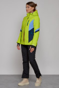 Купить Горнолыжная куртка женская зимняя салатового цвета 2201-1Sl, фото 10
