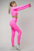 Купить Костюм для фитнеса розового цвета 22091R, фото 10