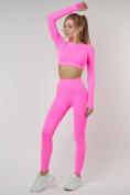 Купить Костюм для фитнеса розового цвета 22091R, фото 2