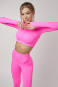 Купить Костюм для фитнеса розового цвета 22091R, фото 8