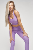 Купить Костюм для фитнеса темно-фиолетового цвета 22098TF, фото 7
