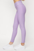 Купить Леггинсы женские фиолетового цвета 22099F, фото 5